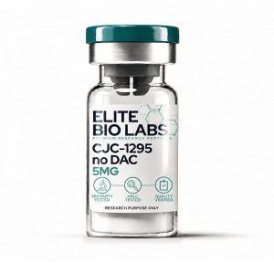 CJC-1295 (No DAC) lyophilised research peptide vial from Elite Bio Labs