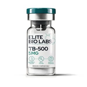 TB-500 lyophilised research peptide vial from Elite Bio Labs